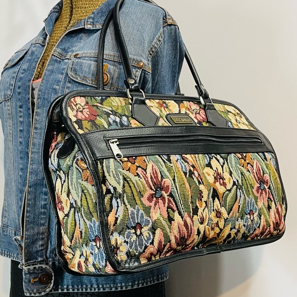 New Chenson Vintage Embroidered Tote Travel Bag - Picture 7 of 15